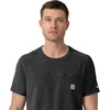 image:imageCarhartt Force CrossFlex Mens Crew Neck Scrub TopBlack