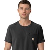 image:imageCarhartt Force CrossFlex Mens Crew Neck Scrub TopBlack