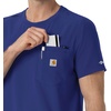 image:imageCarhartt Force CrossFlex Mens Crew Neck Scrub TopGalaxy Blue
