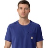 image:imageCarhartt Force CrossFlex Mens Crew Neck Scrub TopGalaxy Blue