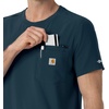 image:imageCarhartt Force CrossFlex Mens Crew Neck Scrub TopNavy