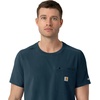 image:imageCarhartt Force CrossFlex Mens Crew Neck Scrub TopNavy
