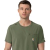 image:imageCarhartt Force CrossFlex Mens Crew Neck Scrub TopOlive