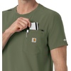 image:imageCarhartt Force CrossFlex Mens Crew Neck Scrub TopOlive