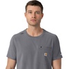 image:imageCarhartt Force CrossFlex Mens Crew Neck Scrub TopPewter