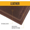 image:imageCarhartt Leather TripleStitched Trifold Wallet Brown  Mens Rugged Triple Stitch Wallets Available in Multiple StylesBlack Passcase