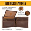 image:imageCarhartt Leather TripleStitched Trifold Wallet Brown  Mens Rugged Triple Stitch Wallets Available in Multiple StylesBrown Passcase