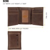 image:imageCarhartt Leather TripleStitched Trifold Wallet Brown  Mens Rugged Triple Stitch Wallets Available in Multiple StylesBrown Trifold