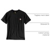 image:imageCarhartt Mens 103296 Relaxed Fit Workwear Pocket TShirtBlack Closeout