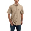 image:imageCarhartt Mens 104369 Loose Fit Midweight ShirtDark Tan Chambray