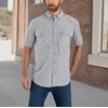 image:imageCarhartt Mens 105292 Force Relaxed Fit Lightweight Short Sleeve ShirtSteel
