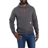 image:imageCarhartt Mens 106655 Force Relaxed Fit Lightweight Logo Graphic SweatCarbon Heather Closeout