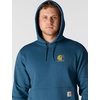 image:imageCarhartt Mens 106655 Force Relaxed Fit Lightweight Logo Graphic SweatDark Horizon Blue