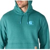 image:imageCarhartt Mens 106655 Force Relaxed Fit Lightweight Logo Graphic SweatTransformative Teal Heather