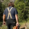 image:imageCarhartt Mens A0005520 Rugged Flex Elastic TwoTone SuspendersElastic Khaki