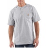 image:imageCarhartt Mens Dearborn Loose Henley TShirtHeather Grey