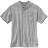 image:imageCarhartt Mens Dearborn Loose Henley TShirtHeather Grey