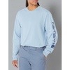 image:imageCarhartt Mens Dearborn Loose LongSleeve Logo TShirt CloseoutAlpine Blue Heather