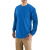 image:imageCarhartt Mens Dearborn Loose LongSleeve Logo TShirt CloseoutBeacon Blue Heather