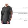 image:imageCarhartt Mens Dearborn Loose LongSleeve Logo TShirt CloseoutCarbon Heather