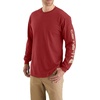 image:imageCarhartt Mens Dearborn Loose LongSleeve Logo TShirt CloseoutCrabapple Heather