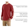 image:imageCarhartt Mens Dearborn Loose LongSleeve Logo TShirt CloseoutCrabapple Heather