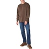 image:imageCarhartt Mens Dearborn Loose LongSleeve Logo TShirt CloseoutDark Clove Heather