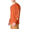 image:imageCarhartt Mens Dearborn Loose LongSleeve Logo TShirt CloseoutHomestead Red