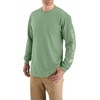 image:imageCarhartt Mens Dearborn Loose LongSleeve Logo TShirt CloseoutLoden Frost Heather