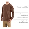 image:imageCarhartt Mens Dearborn Loose LongSleeve Logo TShirt CloseoutMocha Heather