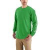 image:imageCarhartt Mens Dearborn Loose LongSleeve Logo TShirt CloseoutOlive Green Heather