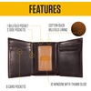 image:imageCarhartt Mens Durable Leather Wallets Available in Multiple StylesTrifold