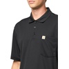 image:imageCarhartt Mens Force Relaxed Fit Lightweight ShortSleeve Pocket PoloBlack