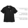 image:imageCarhartt Mens Force Relaxed Fit Lightweight ShortSleeve Pocket PoloN04black