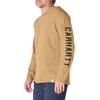 image:imageCarhartt Mens Force Relaxed Fit Midweight LongSleeve Logo Graphic Hooded TShirtNight Fatigue Heather