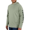 image:imageCarhartt Mens Force Relaxed Fit Midweight LongSleeve Logo Graphic Hooded TShirtSage