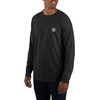 image:imageCarhartt Mens Force Relaxed Fit Midweight LongSleeve Pocket TShirtBlack