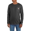 image:imageCarhartt Mens Force Relaxed Fit Midweight LongSleeve Pocket TShirtCarbon Heather
