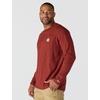 image:imageCarhartt Mens Force Relaxed Fit Midweight LongSleeve Pocket TShirtDark Spice Red Heather