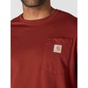 image:imageCarhartt Mens Force Relaxed Fit Midweight LongSleeve Pocket TShirtDark Spice Red Heather