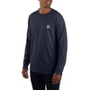 image:imageCarhartt Mens Force Relaxed Fit Midweight LongSleeve Pocket TShirtNavy