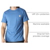 image:imageCarhartt Mens Force Relaxed Fit Midweight ShortSleeve Pocket TShirtDark Horizon Blue Heather
