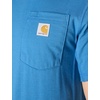 image:imageCarhartt Mens Force Relaxed Fit Midweight ShortSleeve Pocket TShirtDark Horizon Blue Heather