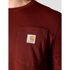 image:imageCarhartt Mens Force Relaxed Fit Midweight ShortSleeve Pocket TShirtDark Spice Red Heather