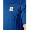 image:imageCarhartt Mens Force Relaxed Fit Midweight ShortSleeve Pocket TShirtElectric Indigo Heather