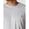 image:imageCarhartt Mens Force Relaxed Fit Midweight ShortSleeve Pocket TShirtHeather Grey