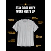image:imageCarhartt Mens Force Relaxed Fit Midweight ShortSleeve Pocket TShirtLight Huron Heather