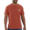 image:imageCarhartt Mens Force Relaxed Fit Midweight ShortSleeve Pocket TShirtSaddle Red Heather