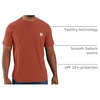 image:imageCarhartt Mens Force Relaxed Fit Midweight ShortSleeve Pocket TShirtSaddle Red Heather