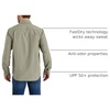 image:imageCarhartt Mens Force Sun Defender Chambray Relaxed Ls ShirtBurnt Olive